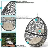 Sunnydaze® Caroline Hanging Egg Chair