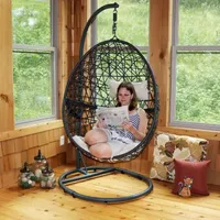 Sunnydaze® Caroline Hanging Egg Chair With Stand