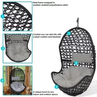 Sunnydaze® Cordelia Hanging Egg Chair