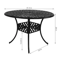 Sunnydaze Dining Collection Weather Resistant Patio Side Table