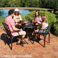 Sunnydaze Dining Collection Weather Resistant Patio Side Table