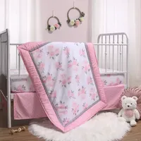 The Peanutshell 3-pc. Floral Crib Bedding Set