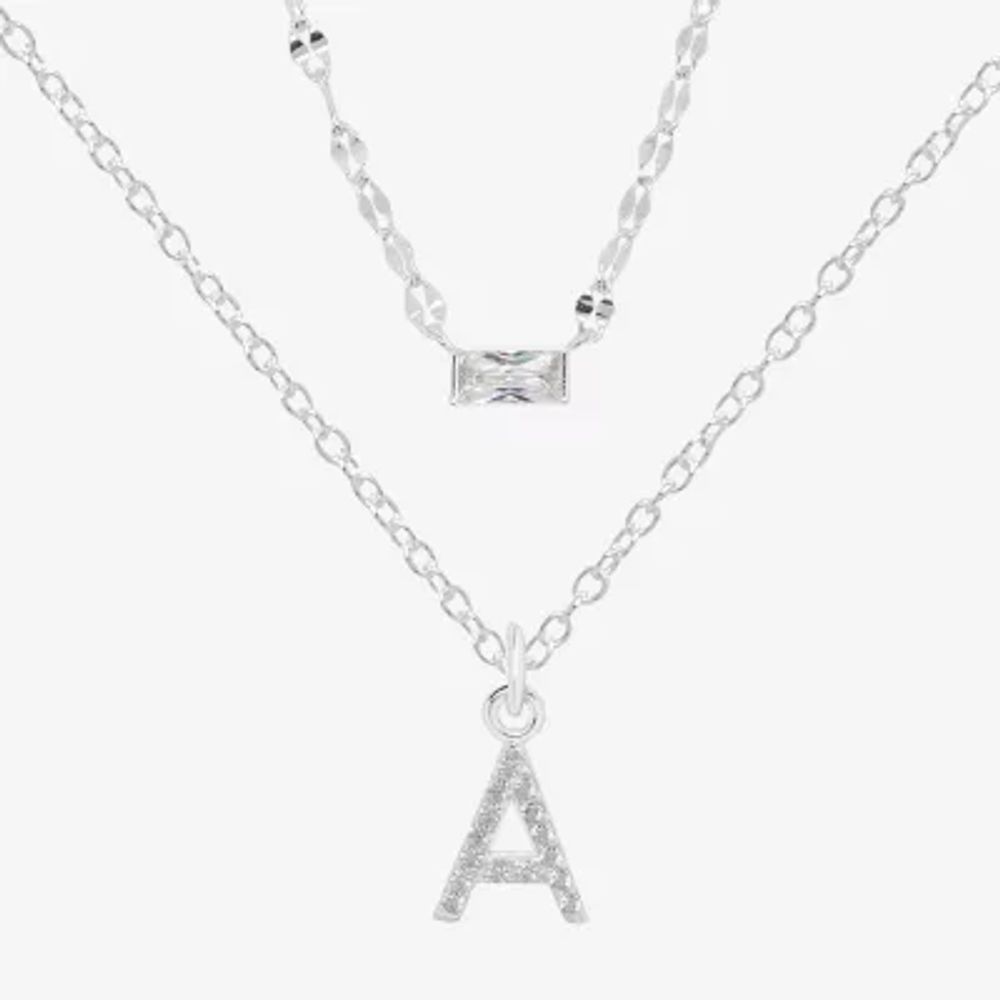 FINE JEWELRY Personalized Sterling Silver 19mm Round Name Pendant Necklace  | Plaza Las Americas