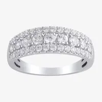 1 CT. T.W. Mined White Diamond 14K Gold Anniversary Band