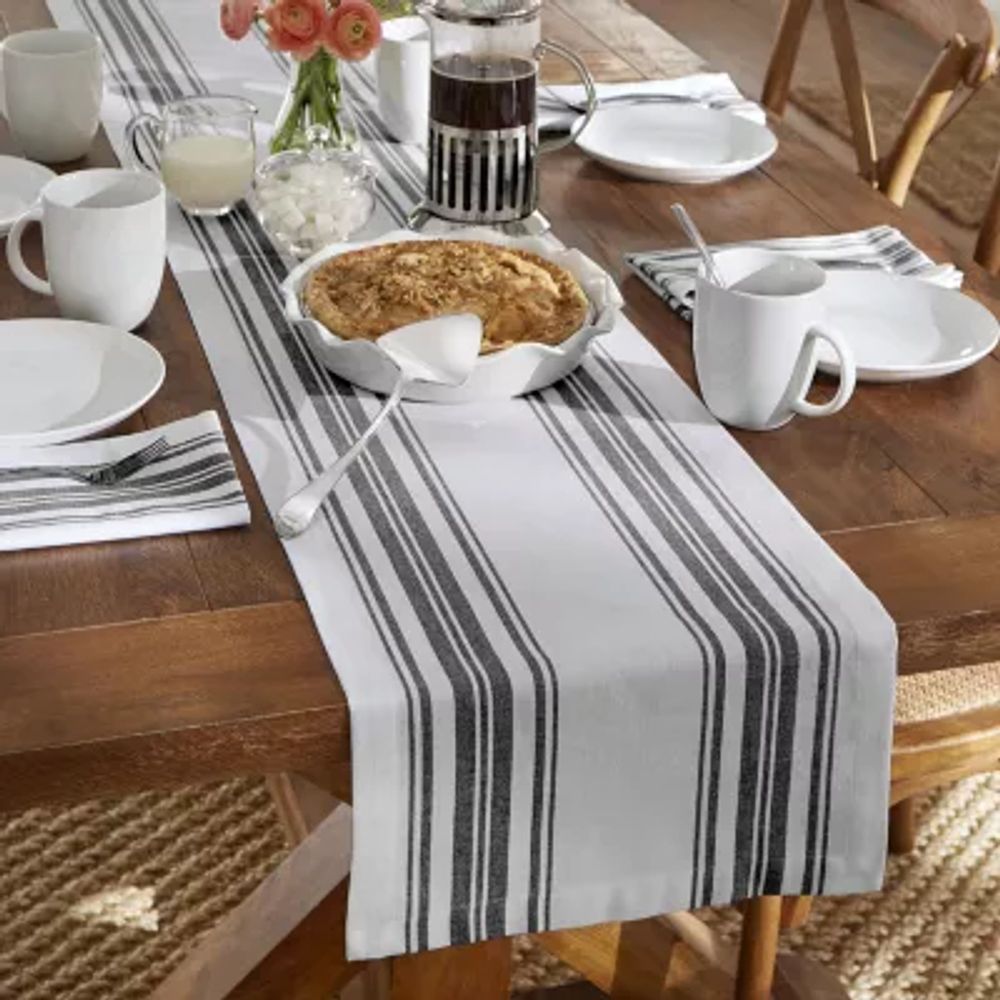 Elrene Home Fashions Farmhouse Living Homestead Stripe Table Runner