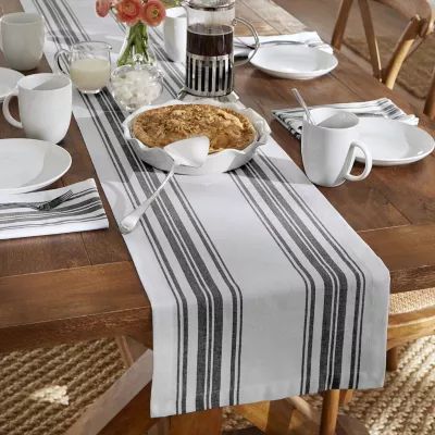 Elrene Home Fashions Farmhouse Living Homestead Stripe Table Runner