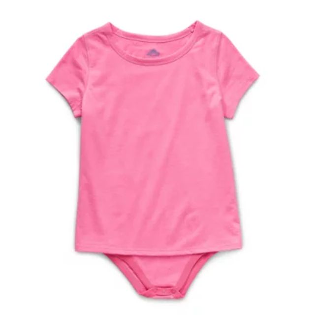 Thereabouts Little & Big Girls Round Neck Short Sleeve Adaptive Bodysuit