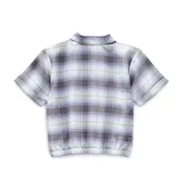 Thereabouts Little & Big Girls Short Sleeve Camp Shirt