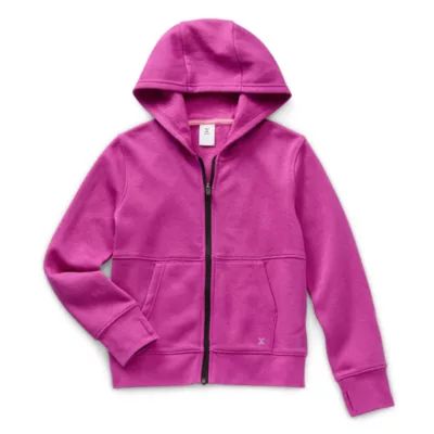 Xersion Little & Big Girls Fleece Zipper Hoodie