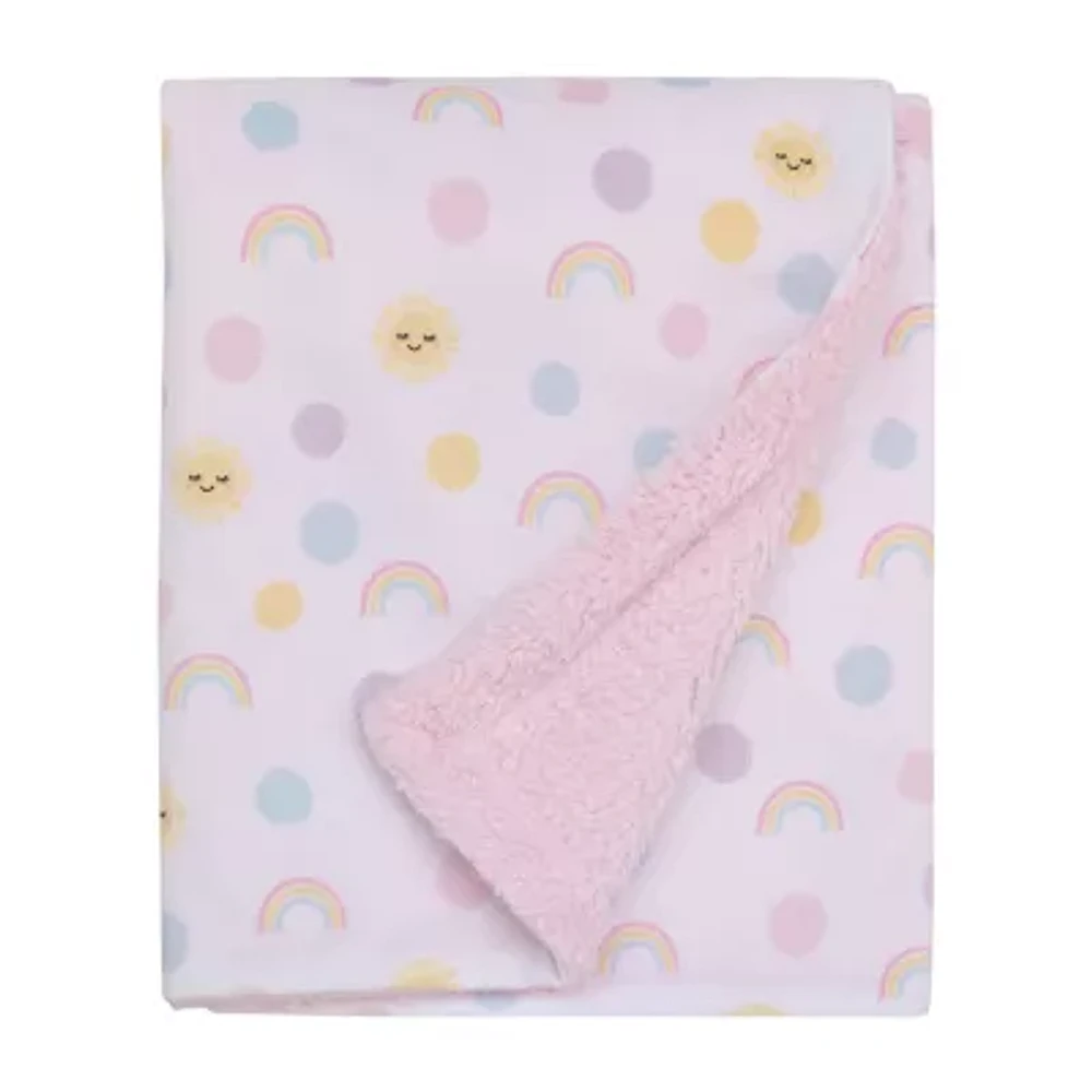 Nojo Sunshine And Rainbow Fleece Baby Blanket