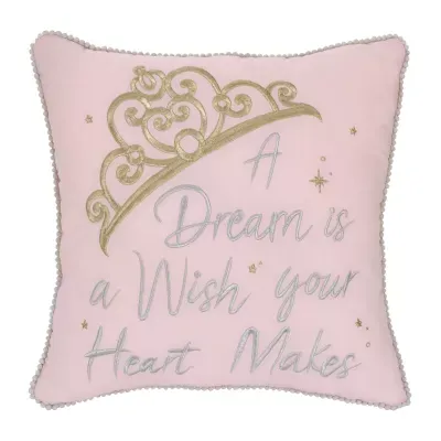 Disney Collection Princess Square Throw Pillows