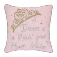 Disney Collection Princess Square Throw Pillow