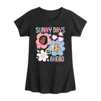 Little & Big Girls Crew Neck Short Sleeve Barbie Graphic T-Shirt