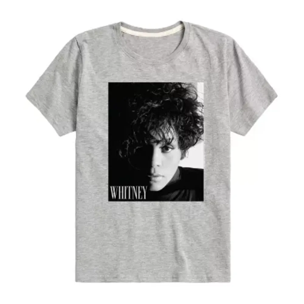 Little & Big Boys Crew Neck Short Sleeve Whitney Houston Graphic T-Shirt