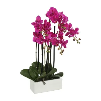 Vickerman 21" Purple Orchid Floral Arrangement