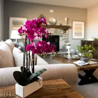 Vickerman "21"" Purple Orchid" Floral Arrangement