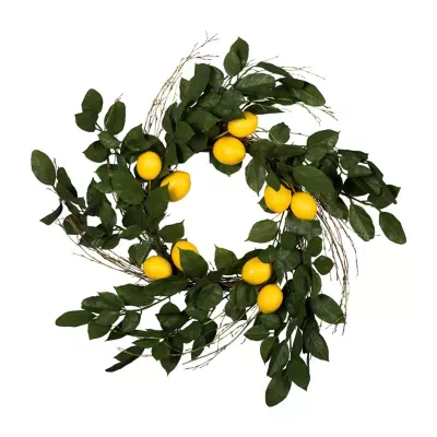 Vickerman 24" Salal Leaf Lemon Wreath