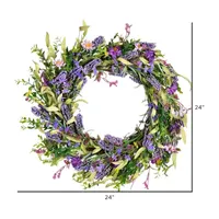 Vickerman 24" Purple Lilac Wreath