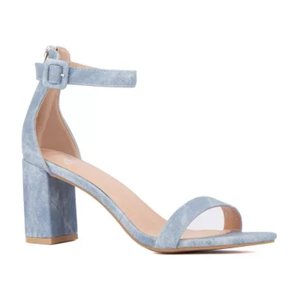 New York & Company Womens Lulu Heeled Sandals