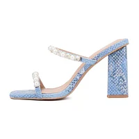 New York & Company Womens Calissa Heeled Sandals