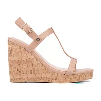 New York & Company Womens Aimee Wedge Sandals