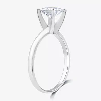 (G / Si1-Si2) Womens 1 CT. Lab Grown White Diamond 14K Gold Solitaire Engagement Ring