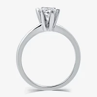 (G / Si1-Si2) Womens 1 CT. Lab Grown White Diamond 14K Gold Marquise Solitaire Engagement Ring