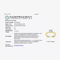 1 CT. Lab-Grown (G / SI2) Diamond Round Solitaire Engagement Ring 10K Gold