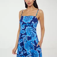 Premier Amour Womens Sleeveless Floral Maxi Dress
