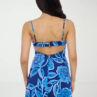 Premier Amour Womens Sleeveless Floral Maxi Dress