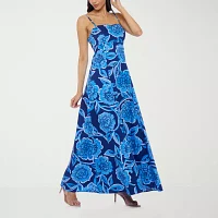 Premier Amour Womens Sleeveless Floral Maxi Dress