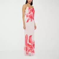 Premier Amour Womens Sleeveless Floral Maxi Dress