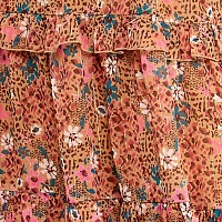 City Triangle Womens Animal Midi Fit + Flare Dress Juniors