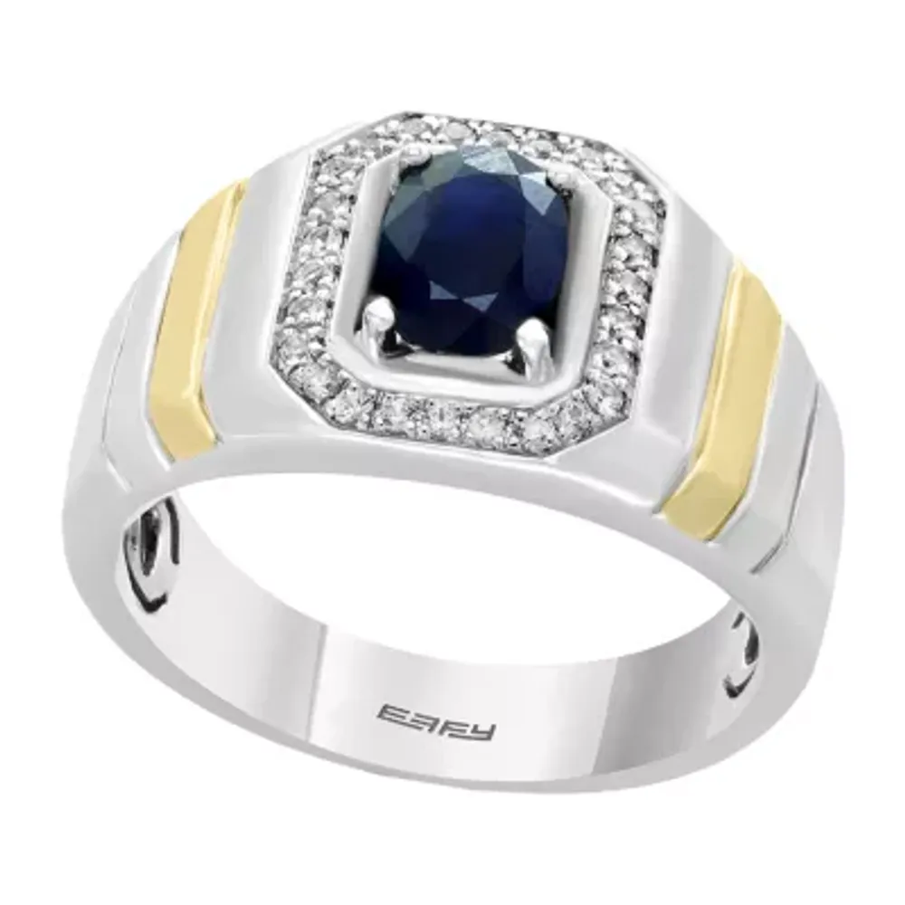 Men's 1 Ct. Sapphire and Diamond Ring