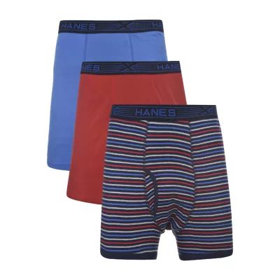 Hanes Big and Tall Mens 3 Pack Boxer Briefs