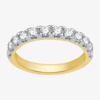 (H-I / I1) 3MM 1 CT. T.W. Lab Grown White Diamond 10K Gold Wedding Band