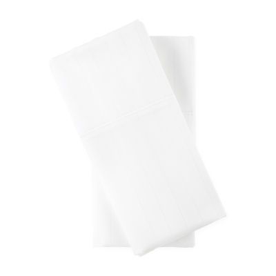 Liz Claiborne 600tc Cotton Sateen Dobby Stripe Wrinkle Free Pillowcases