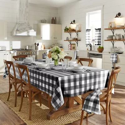 Elrene Home Fashions Farmhouse Living Buffalo Check Tablecloth