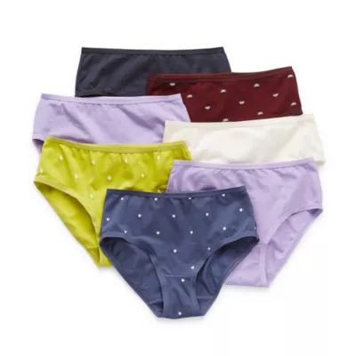 Thereabouts Cotton-Span Little & Big Girls 7 Pack Brief Panty