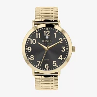 Jones N.Y. Mens Gold Tone Bracelet Watch 03675g-42-G27