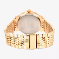 Jones N.Y. Mens Gold Tone Bracelet Watch M0183g-42-G27