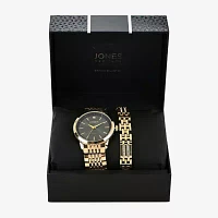 Jones N.Y. Mens Gold Tone Bracelet Watch M0183g-42-G27