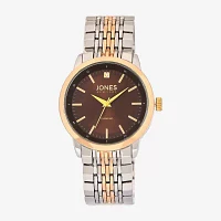 Jones N.Y. Mens Two Tone Bracelet Watch M0183s-42-S34