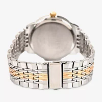Jones N.Y. Mens Two Tone Bracelet Watch M0183s-42-S34