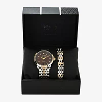 Jones N.Y. Mens Two Tone Bracelet Watch M0183s-42-S34