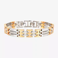Jones N.Y. Mens Two Tone Bracelet Watch M0183s-42-S34
