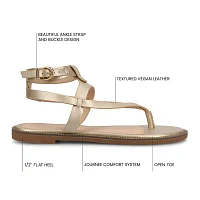 Journee Collection Womens Tangie Ankle Strap Flat Sandals