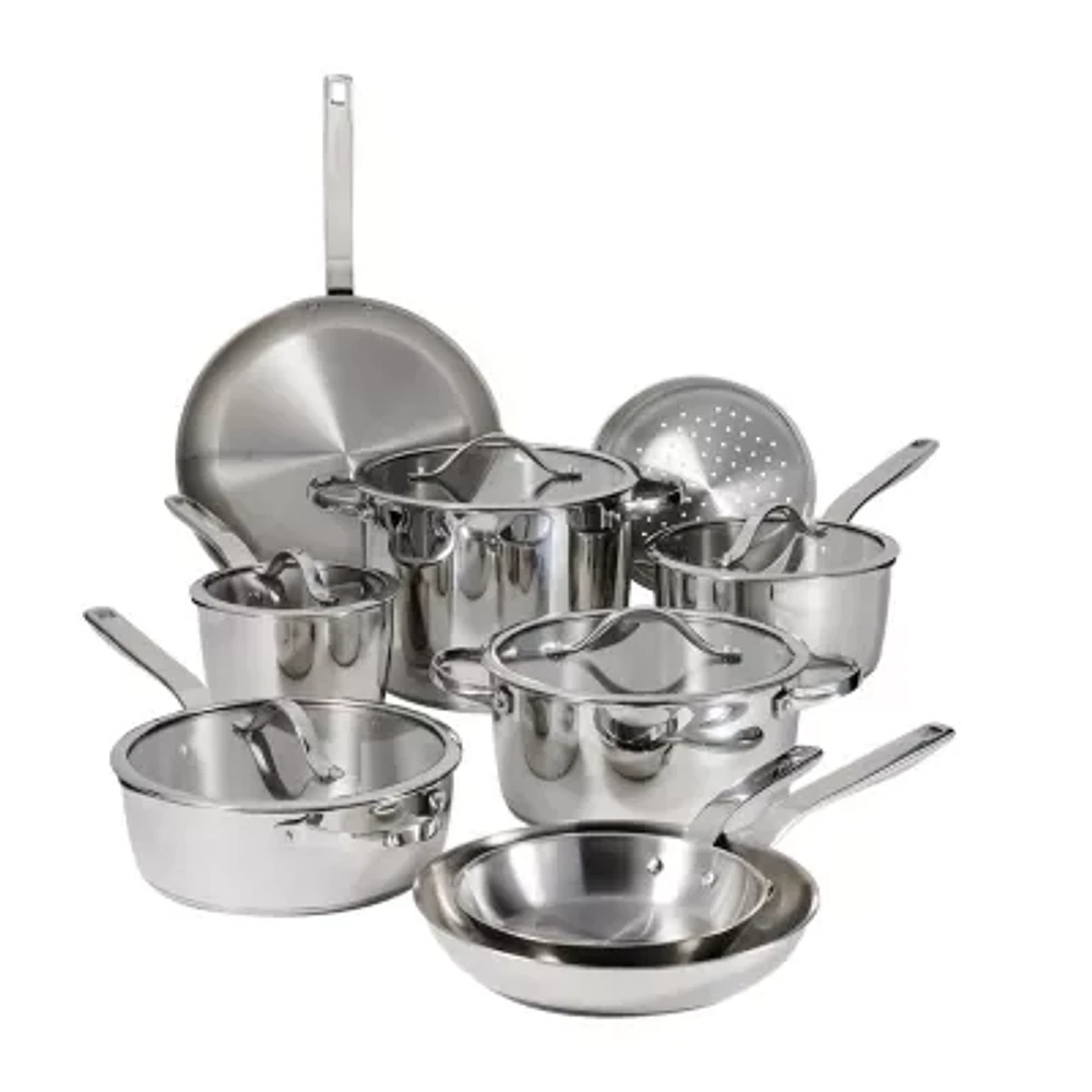 Tramontina Tempo Tri-Ply Stainless Steel 14-pc. Cookware Set