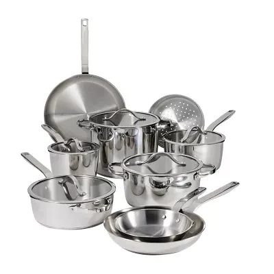 Tramontina Tempo Tri-Ply Stainless Steel 14-pc. Cookware Set