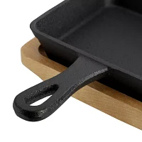 MegaChef Cast Iron Mini Square Frying Pan